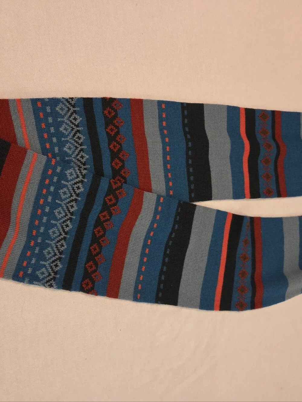 SMARTWOOL Multicolor Fair Isle Stripe 100% Merino Wool Infinity Scarf Unisex OS